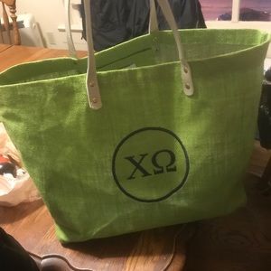 Blue chi omega bag